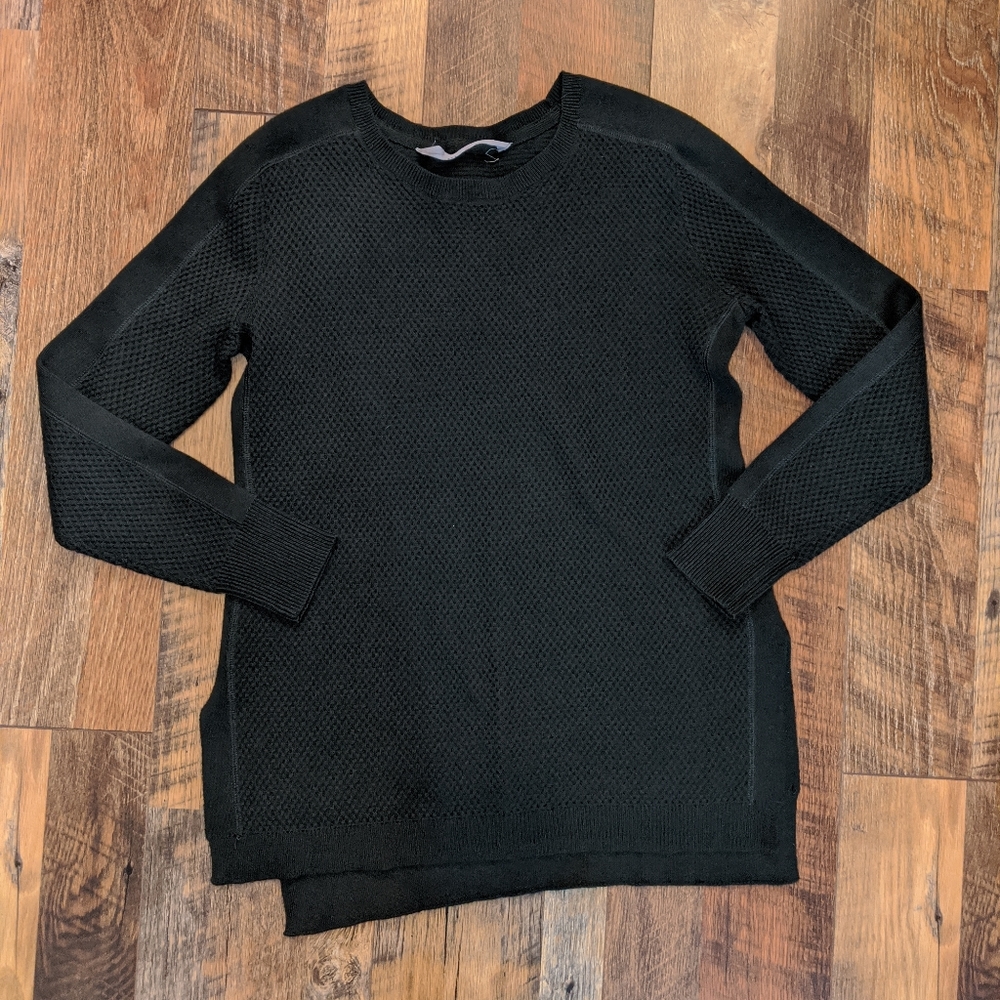 ATHLETA HONEYCOMB MERINO WOOL SWEATER - Picture 6 of 8
